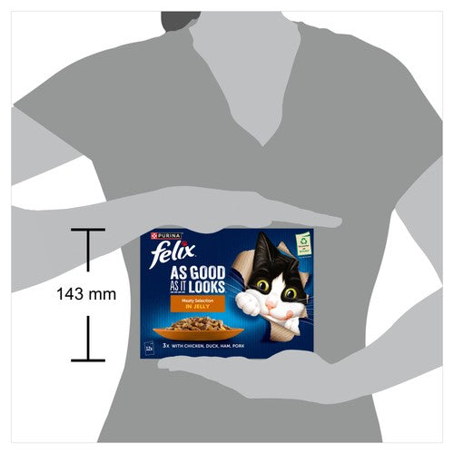 Felix meaty selection in jelly cat food 12 x 85g - British product