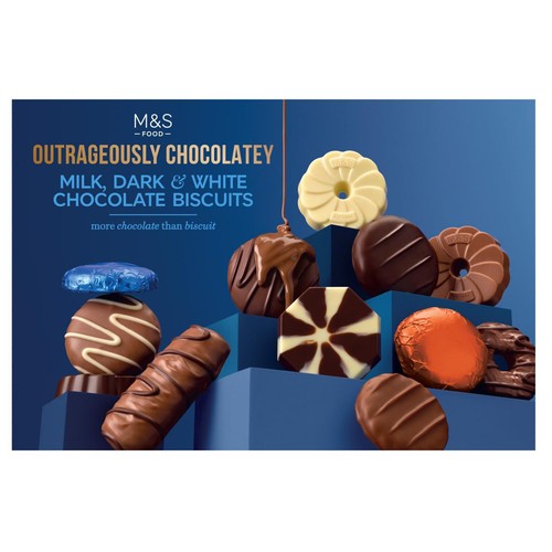 M&S Chocolate Biscuit Selection 450g box, imported from the UK