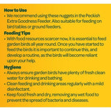 Peckish Extra Goodness Suet Nuggets 1kg, imported from the UK