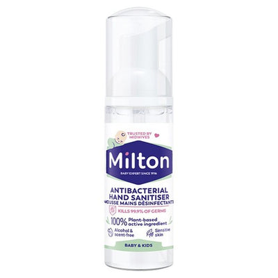 M&S Milton Antibacterial Hand Sanitiser Foam 50ml- Buy online at McGrocer