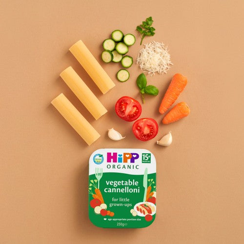 HiPP Organic Vegetable Cannelloni Toddler Tray Meal 15+ Months