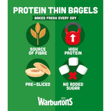 Warburtons Thin Bagels with a mix of pulses and seeds 4 pack (British brand)