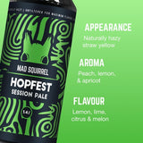 Mad Squirrel Hopfest Pale Ale gluten-free 440ml, imported from the UK