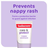 Sudocrem Care & Protect nappy rash barrier ointment, imported from the UK