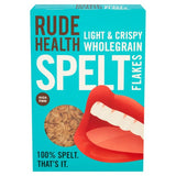 Rude Health wholegrain spelt flakes breakfast cereal, imported from the UK