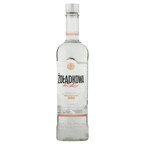 Zoladkowa DeLuxe Vodka 500ml premium glass bottle (British brand)