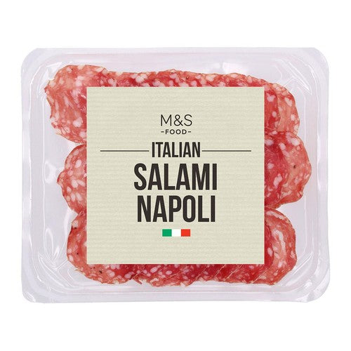 M&S Italian Salami Napoli 90g, imported from the UK
