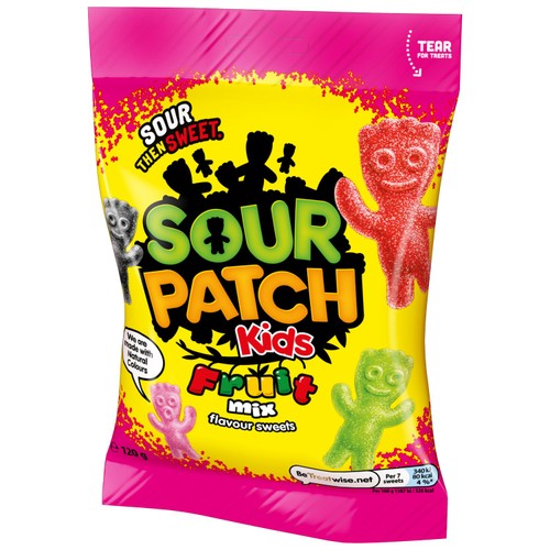 Maynards Sour Patch Kids Fruit Mix Sweets 120g (British brand)
