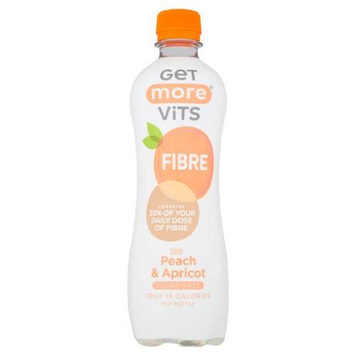Get More Vits peach & apricot flavoured fibre water 500ml, UK version