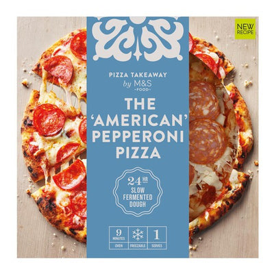 M&S MS La Pizza Woodfired Stonebaked Américaine au Pepperoni - Acheter en ligne chez McGrocer