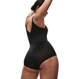 M&S Womens Body Define Firm Control Bodysuit, 14, Black