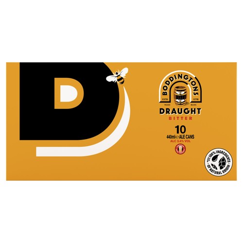 Boddingtons Bitter Pale Ale beer cans 10x440ml - British product