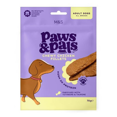 M&S M&S Chewy Chicken Fillets Dog Treats 70g- Buy online at McGrocer