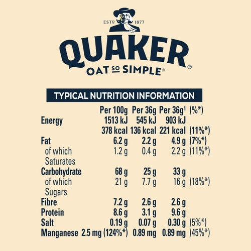 Quaker Oat So Simple Apple Blueberry porridge sachets 10 pack (British brand)