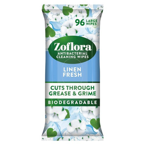 Zoflora Linen Fresh antibacterial wipes 96 pack (British brand)