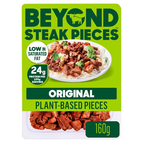 Beyond Meat Plant-Based Steak Pieces 160g - British product