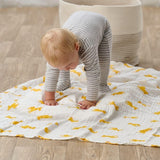 Bloomsbury Mill Organic Muslin Swaddle Blankets, Jungle Cubs. 3 pack