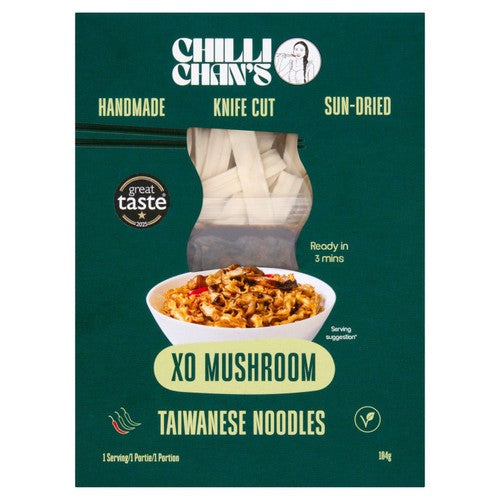 Chilli Chan's XO Mushroom Noodles 104g (British brand)