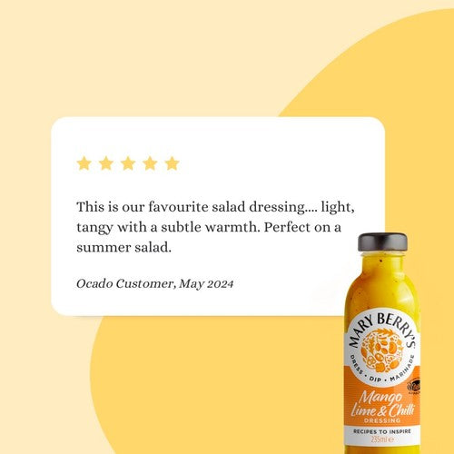 Mary Berry mango lime & chilli salad dressing 235ml, imported from the UK