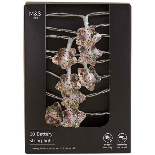 M&S Confetti Star String Lights