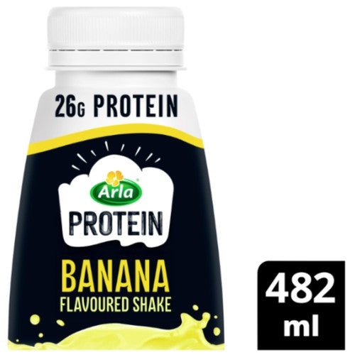 Arla Protein Banana Milk Shake bottle, imported from the UK