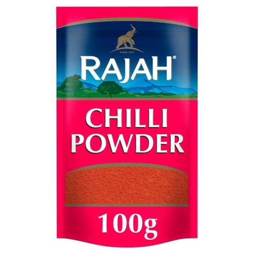 Rajah ground chilli powder 100g, imported from the UK