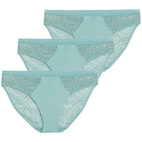 M&S Womens, High Leg Knickers, 8, Teal