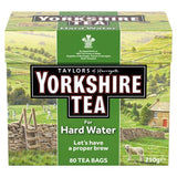 Yorkshire Tea hard water black tea bags 80 count (British brand)