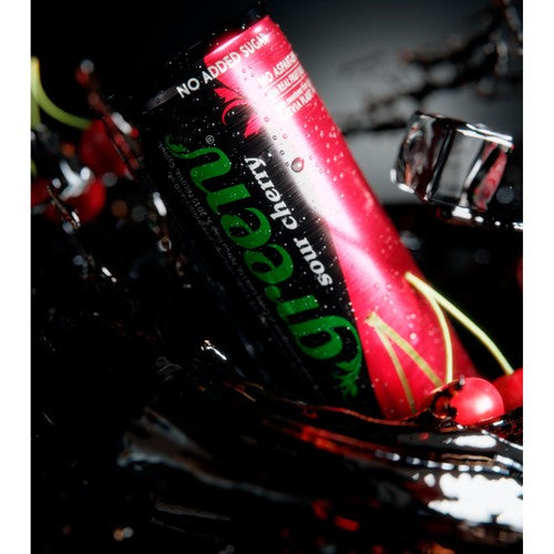 GREEN COLA Sour Cherry sugar-free cola 4 x 330ml cans, UK version