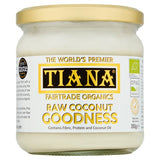 Tiana Raw Coconut Goodness coconut flesh jar 350ml (British brand)
