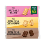 M&S Extra Cream triple pack biscuits 530g, imported from the UK