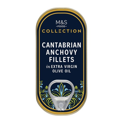 M&S Cantabrian anchovy fillets 30g, imported from the UK