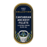 M&S Cantabrian anchovy fillets 30g, imported from the UK