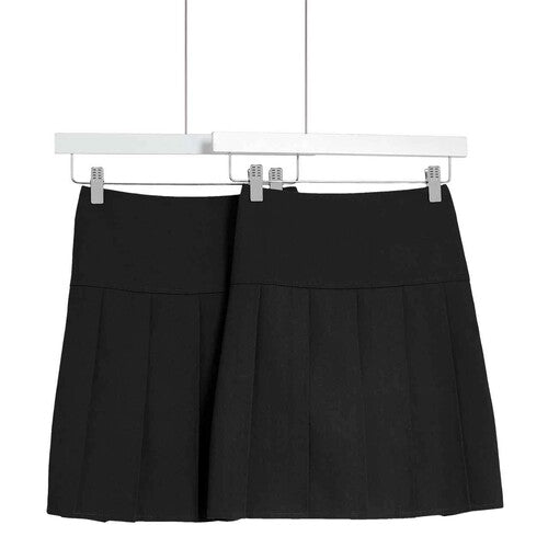 MS 2Pk Pleated Skirt 8-9 Years Black