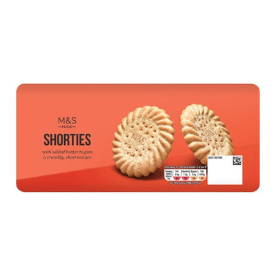 M&S Crumbly Shortcake Biscuits med Smør, 24 Porsjoner, Egnet for vegetarianere- Kjøp online på McGrocer