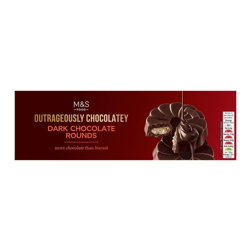 M&S dark chocolate rounds 200g, imported from the UK