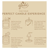 Glade Small Scented Candle, Honey & Chocolate