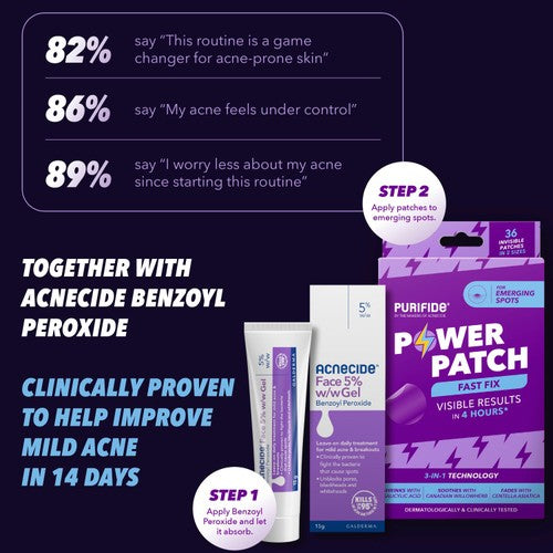 Acnecide spot treatment gel with benzoyl peroxide 15g - British product