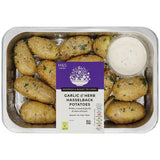 MS Garlic  Herb Hasselback Potatoes