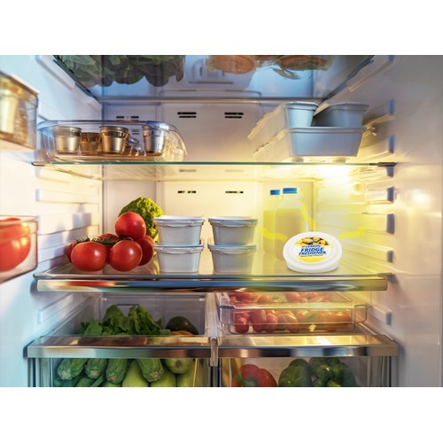 Vivid lemon fridge freshener 7.5cm, imported from the UK