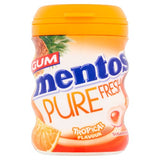 Mentos Gum Pure Fresh Tropical Sugar Free Chewing Gum Bottle