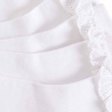 M&S girls frill socks white size 4-7 large, imported from the UK