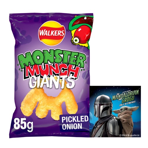 Monster Munch pickled onion crisps 85g (British brand)