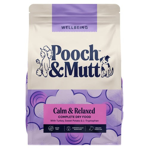 Pooch & Mutt Calm & Relaxed dry dog food 2kg, imported from the UK