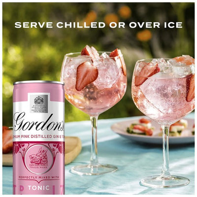 M&S Cocktail en Canette Pink Gin and Tonic avec des Notes de Framboise et de Fraise, 250ml - Acheter en ligne chez McGrocer