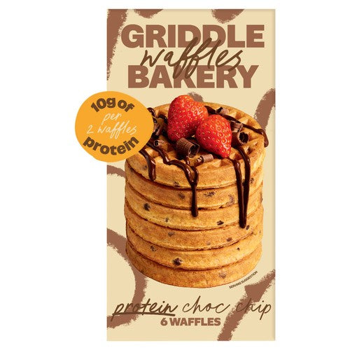 Griddle Bakery choc-chip protein waffles 200g, UK version