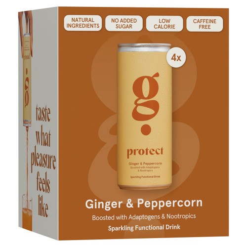 G Spot Protect ginger kombucha drink 250ml, UK version