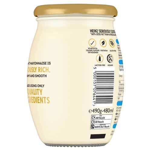 Heinz light mayonnaise 480g, UK version
