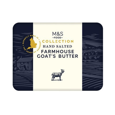 M&S M&S Collection Hand Salted Farmhouse Goat's Butter 250g- Buy online at McGrocer