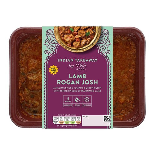 M&S Lamb Rogan Josh curry 400g, imported from the UK